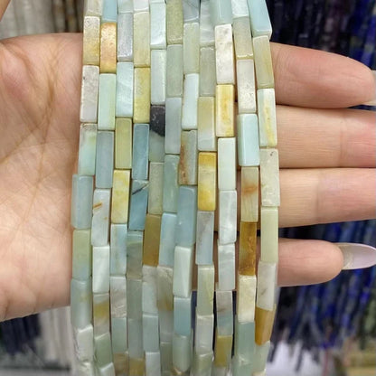 Tube Shape Amazonite Beads