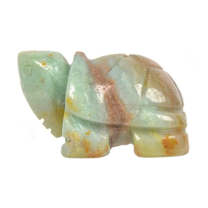 Turtle Statue Hand Carved Animal Figurine