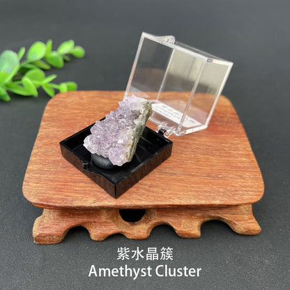 Micro Mineral Box Raw Crystal GemstoneCollection Box