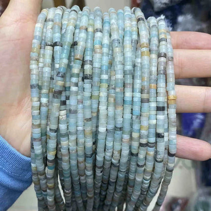 Heshi Shape Amazonite Beads