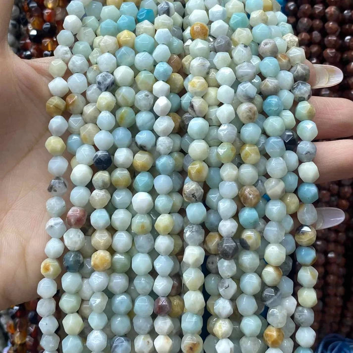 Diamond Shape Amazonite Beads