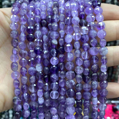 Faceted Cion Beads 6x6mm Quartz/Jasper/Agate/Crystal