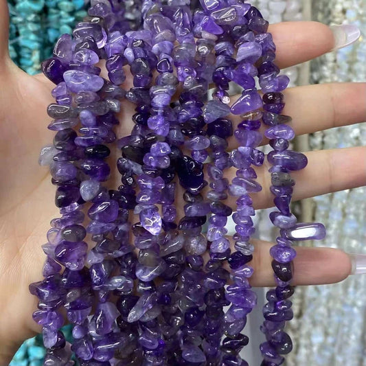 Freeform Chip Amethyst Beads