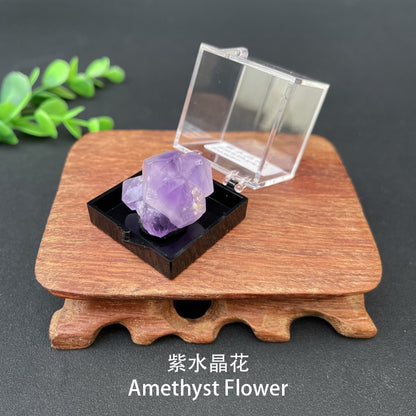 Micro Mineral Box Raw Crystal GemstoneCollection Box
