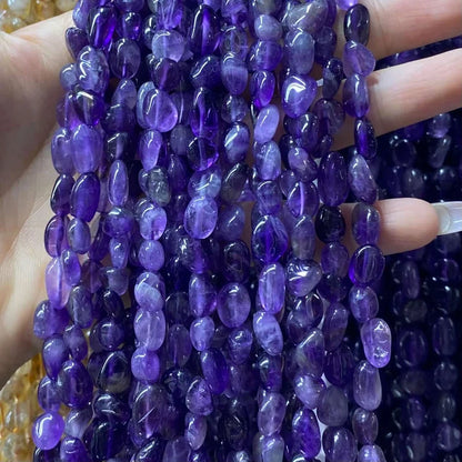 Nugget Shape Amethyst Beads