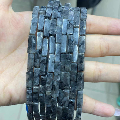 Square Tube Beads 4x13mm Quartz/Jasper/Agate/Crystal