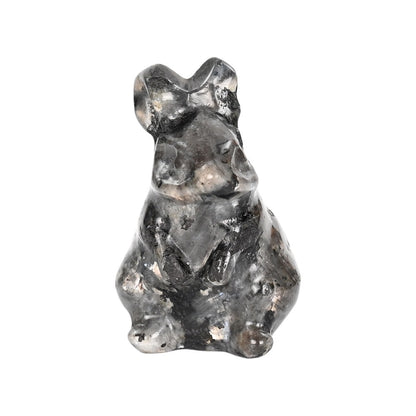Cute Rabbit Statue Hand Carved Animal Figurine
