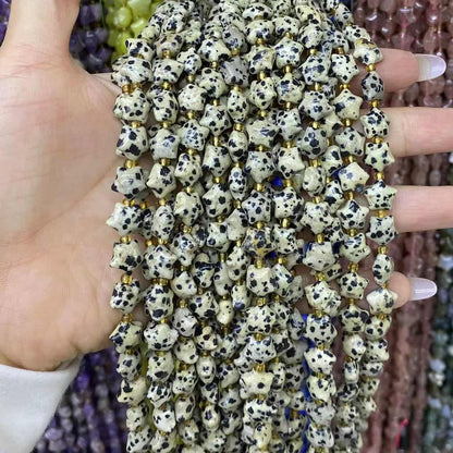 Round Smooth Star Beads 10mm Quartz/Jasper/Agate/Crystal