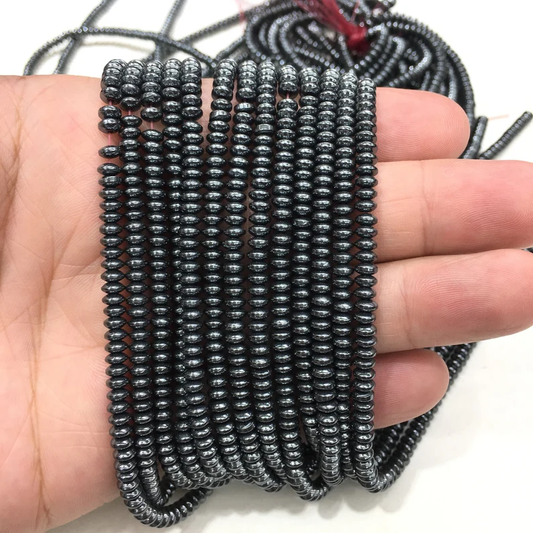Rondelle Shape Hematite Beads