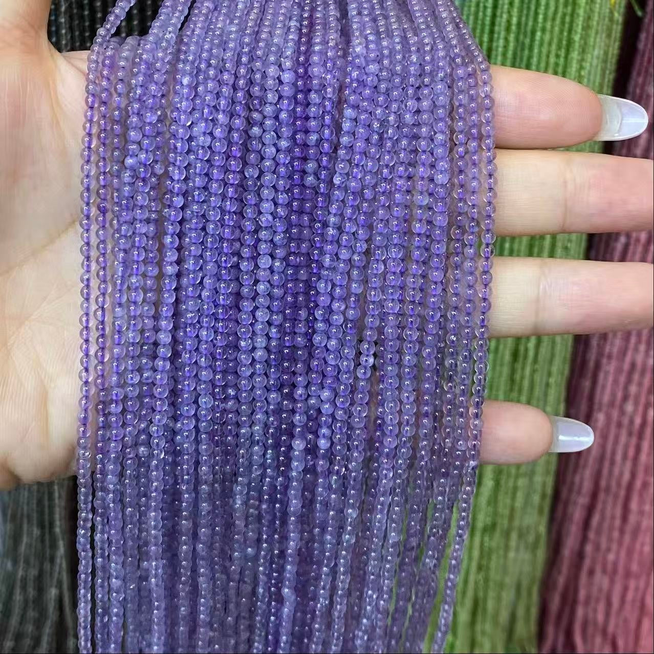 Tiny Round Smooth Beads Gemstone/Quartz/Jasper/Agate 2mm 3mm 4mm