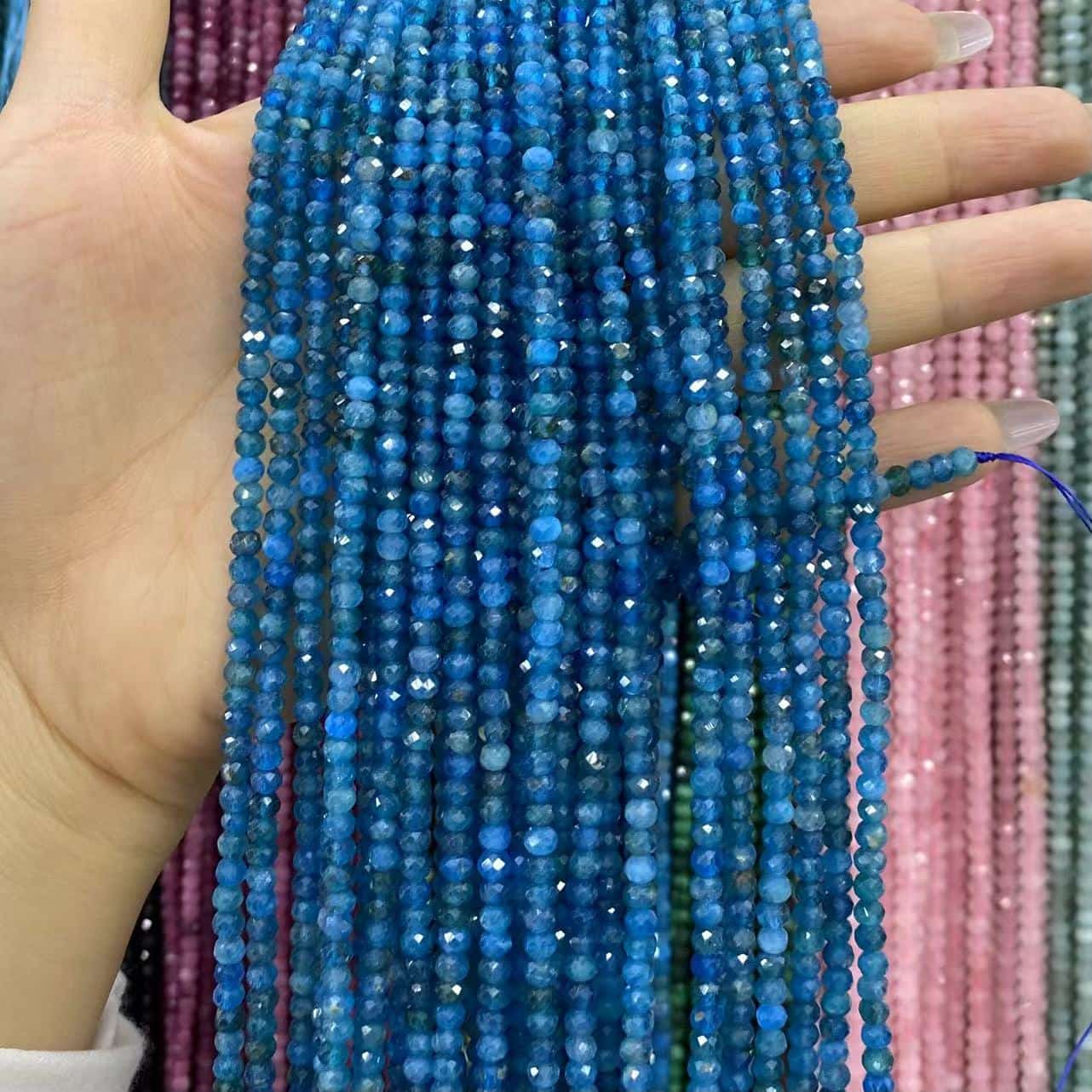 Faceted Rondelle Beads 2x3mm 3x4mm Gemstone/Quartz/Jasper/Agate