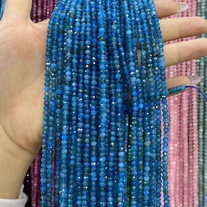 Faceted Rondelle Beads 2x3mm 3x4mm Gemstone/Quartz/Jasper/Agate