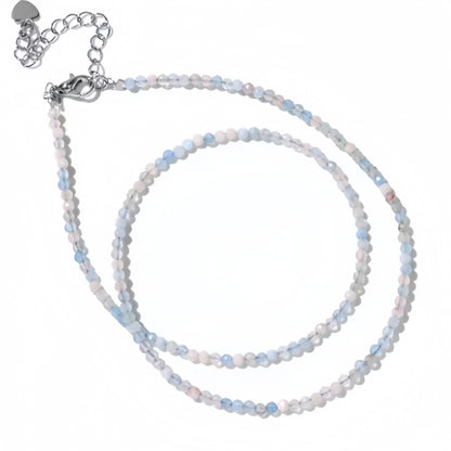 2mm Shining Beads Stone Necklace Choker Jewelry