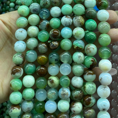 High-Quality Gemstone & Crystal Round Smooth Beads 4mm 6mm 8mm 10mm