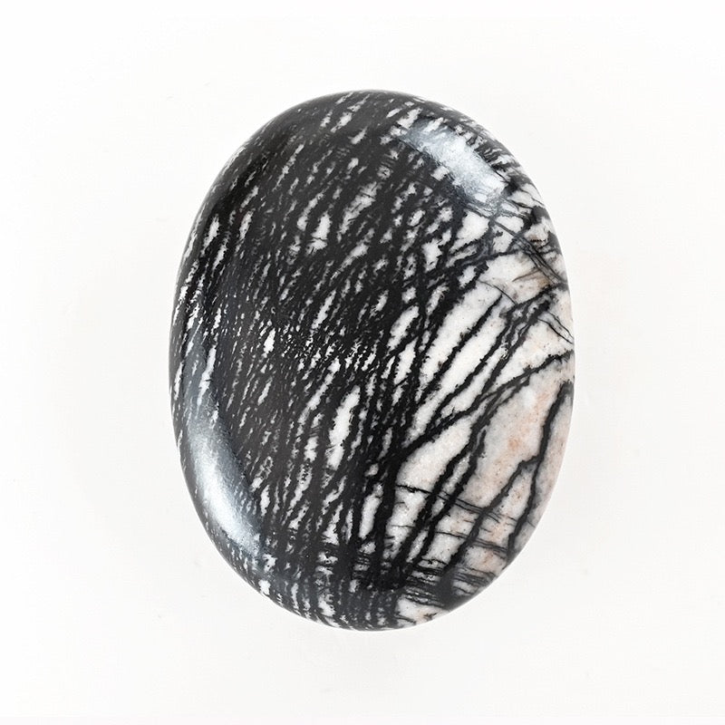 Oval Palm Stone, Polished Oval Gemstone Pocket Palm Stone Gift