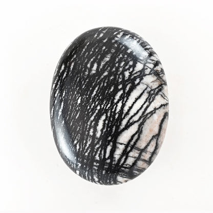 Oval Palm Stone, Polished Oval Gemstone Pocket Palm Stone Gift