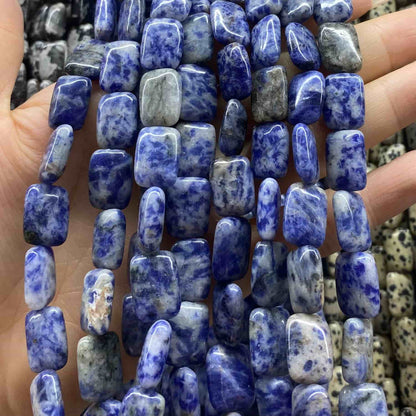 Smooth Rectangle Beads 10x14mm Quartz/Jasper/Agate/Crystal