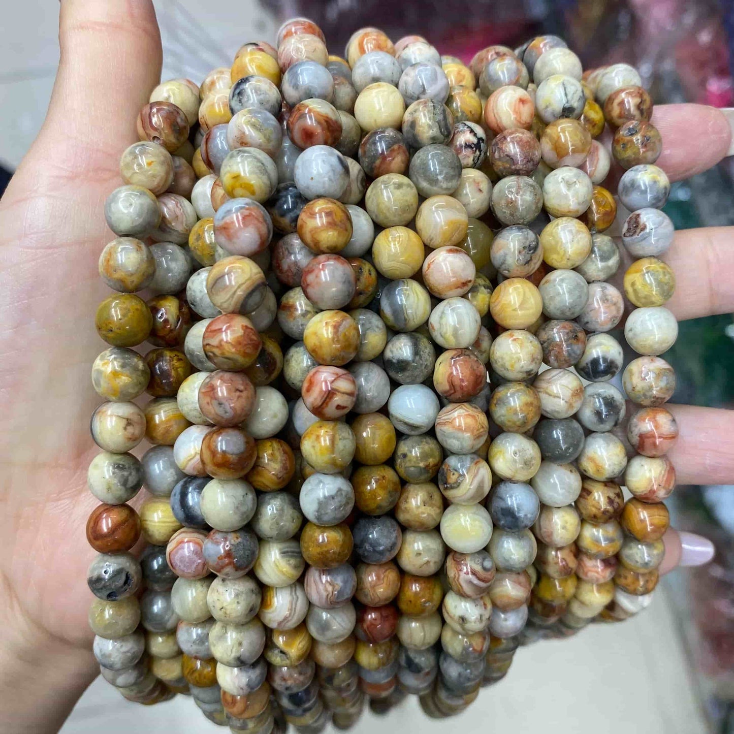 Wholesale Gemstone Beads 4mm 6mm 8mm 10mm 12mm-Loose Bead -Free Shipping （I）