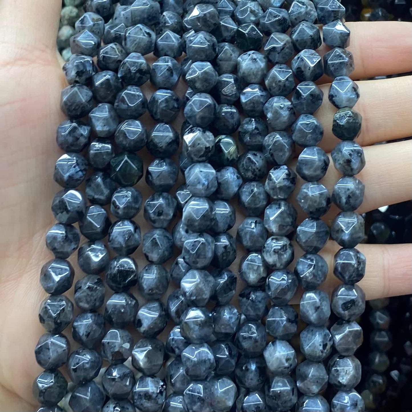 Diamond Faceted Beads 6mm/8mm/10mm Quartz/Jasper/Agate/Crystal