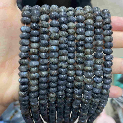 Round Rondelle Beads 2x4mm 4x6mm 5x8mm Quartz/Jasper/Agate