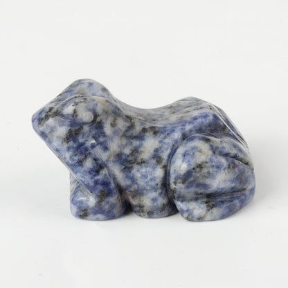 Frog Statue Hand Carved Animal Figurine