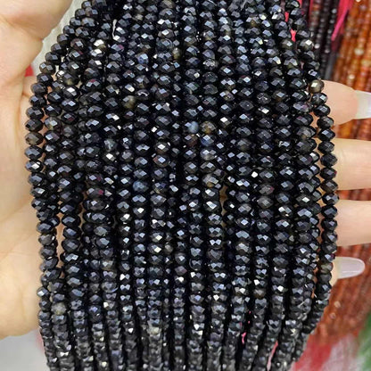 Faceted Rondelle Beads 2x3mm 3x4mm Gemstone/Quartz/Jasper/Agate