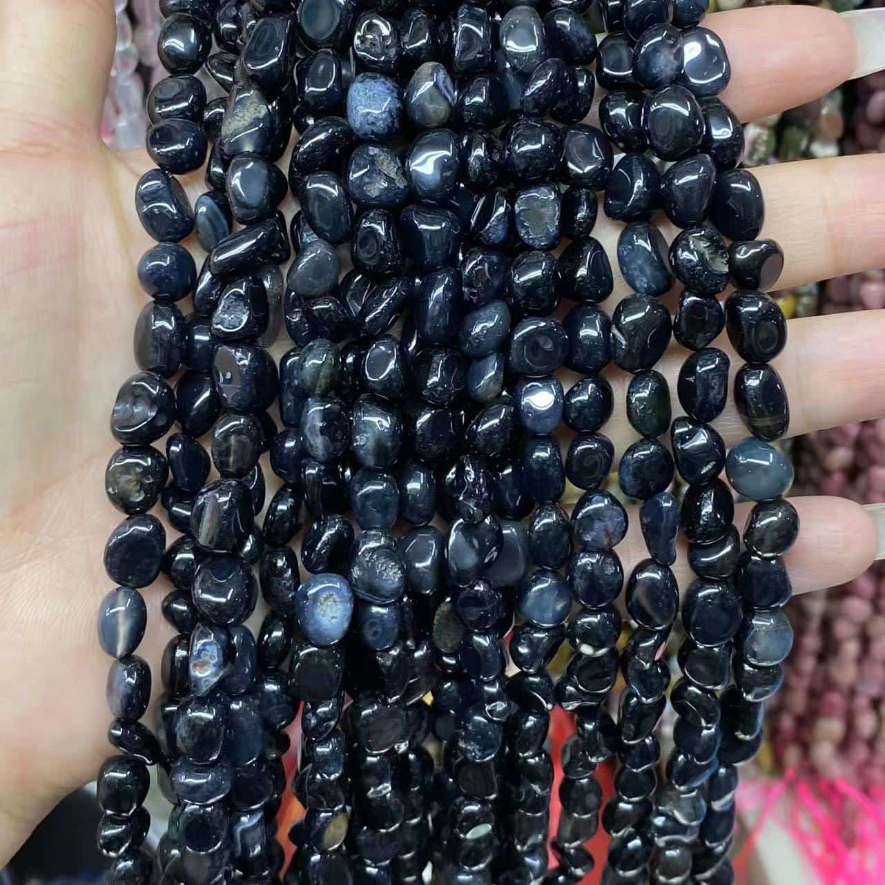 Irregular Smooth Beads 6-8mm Gemstone/Quartz/Jasper/Agate