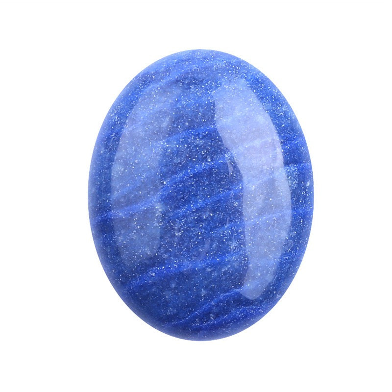 Oval Palm Stone, Polished Oval Gemstone Pocket Palm Stone Gift