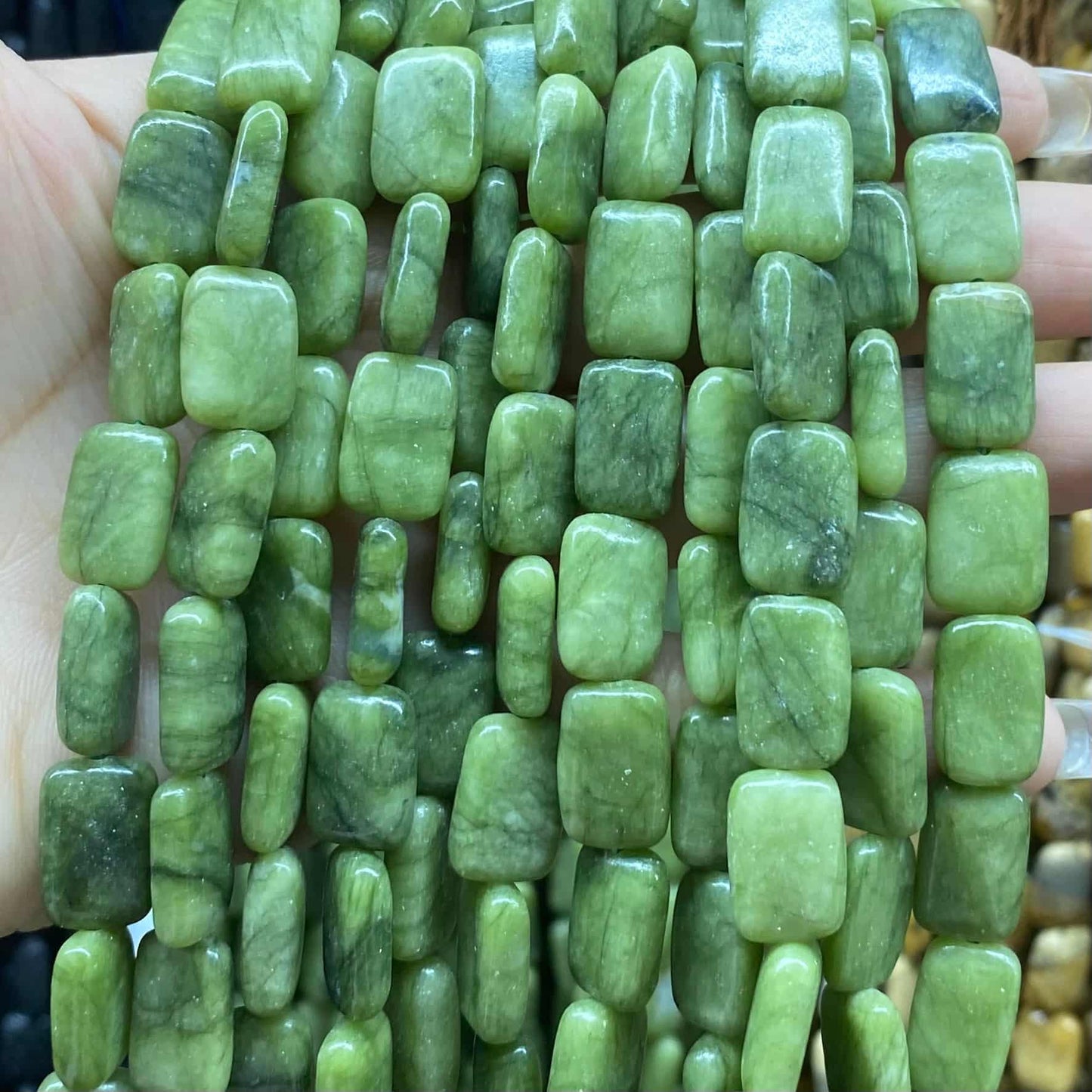 Smooth Rectangle Beads 10x14mm Quartz/Jasper/Agate/Crystal