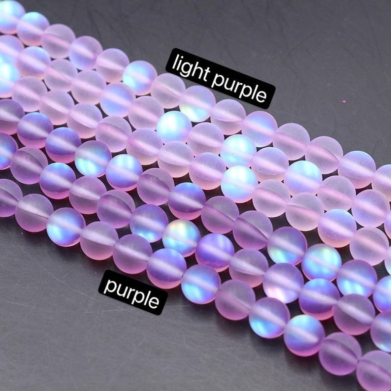 Mystic Aura Quartz Beads, Aurora Borealis Crystal 6-12mm
