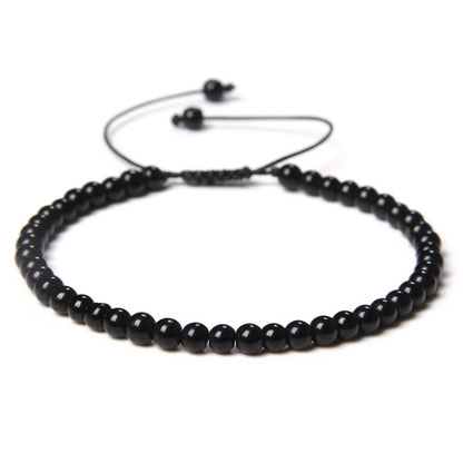 Beads Bracelet Adjustable Rope String Braided Bracelets 4mm 6mm 8mm