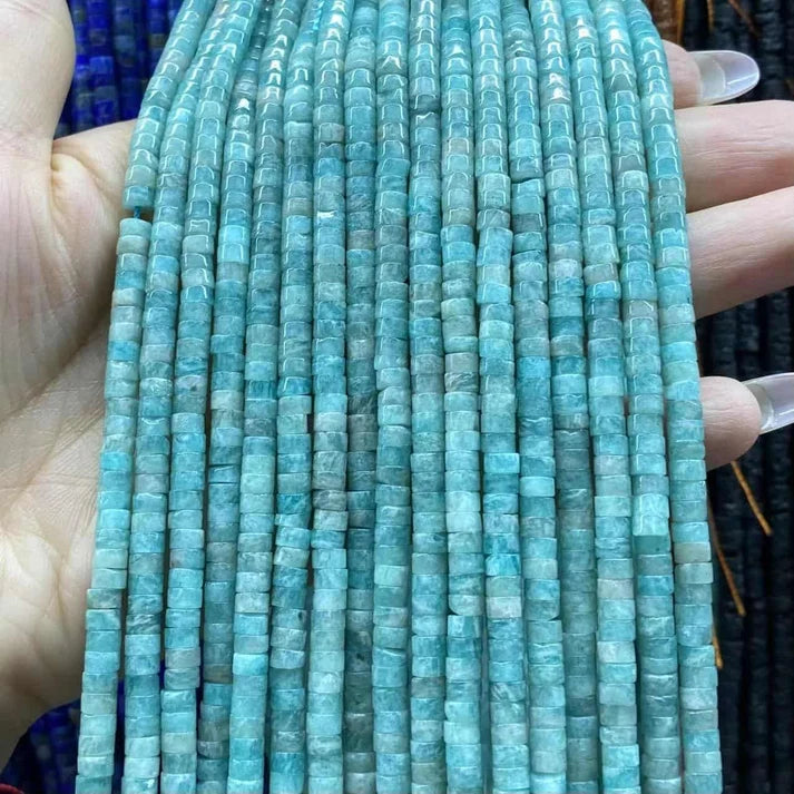 Heshi Shape Amazonite Beads