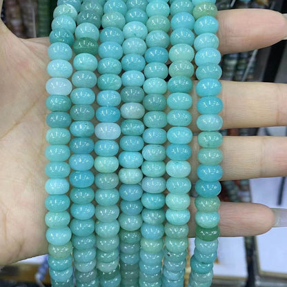 Round Rondelle Beads 2x4mm 4x6mm 5x8mm Quartz/Jasper/Agate