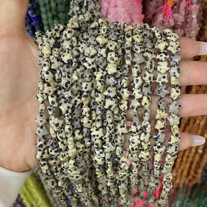 Smooth Star Beads 8mm Quartz/Jasper/Agate/Crystal