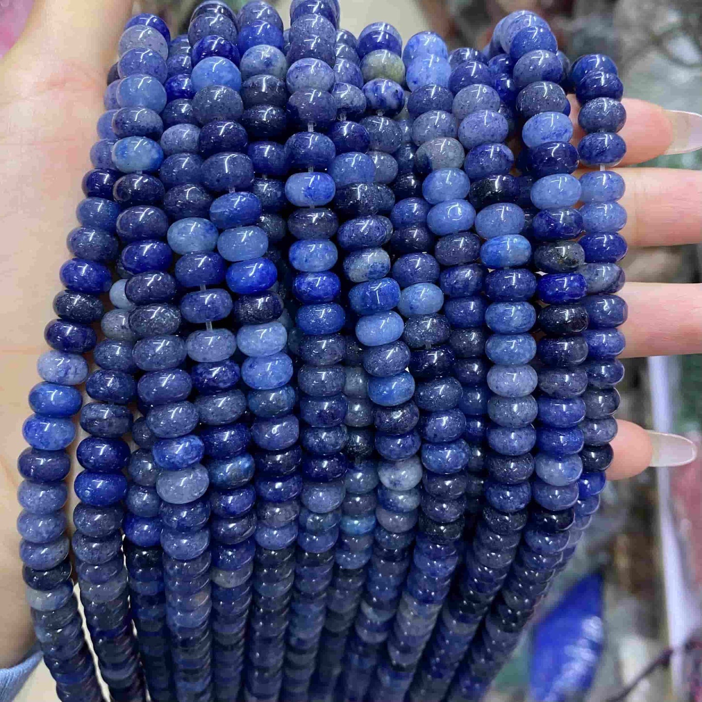 Round Rondelle Beads 2x4mm 4x6mm 5x8mm Quartz/Jasper/Agate