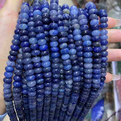 Round Rondelle Beads 2x4mm 4x6mm 5x8mm Quartz/Jasper/Agate