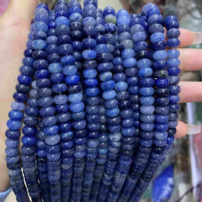 Smooth Rondelle Aventurine Beads