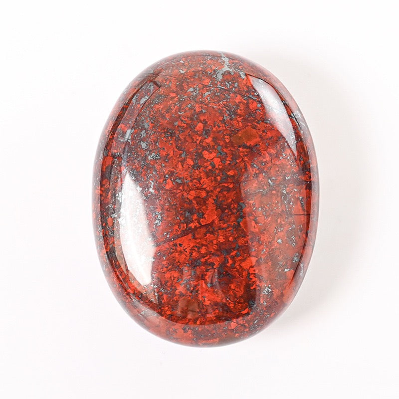 Oval Palm Stone, Polished Oval Gemstone Pocket Palm Stone Gift