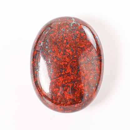 Oval Palm Stone, Polished Oval Gemstone Pocket Palm Stone Gift