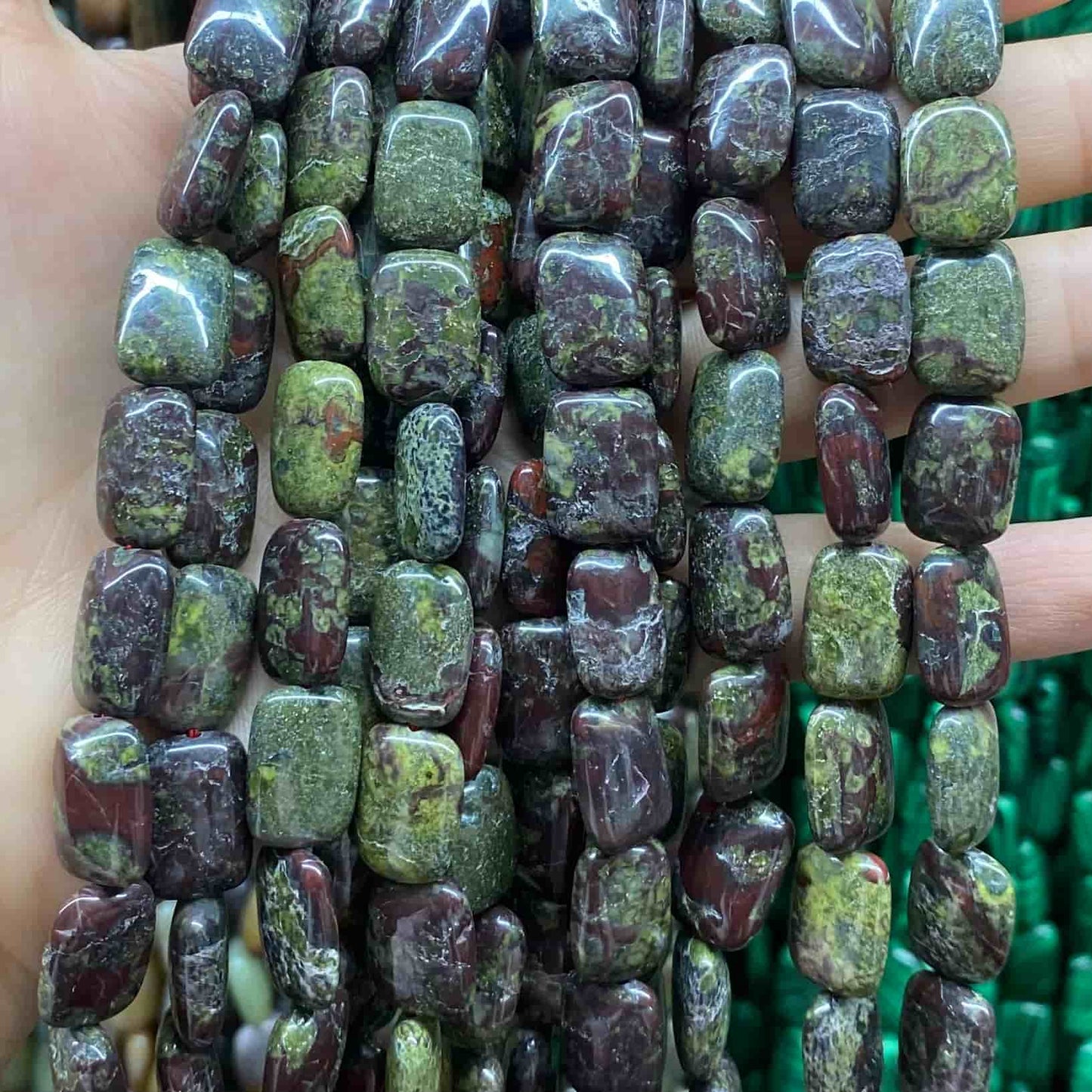 Smooth Rectangle Beads 10x14mm Quartz/Jasper/Agate/Crystal