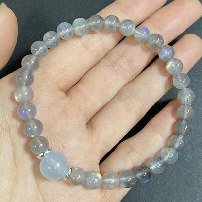 Labradorite to Help Lower Stress & Anxiety Level Crystal Bracelet