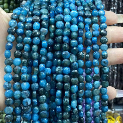 Faceted Cion Beads 6x6mm Quartz/Jasper/Agate/Crystal