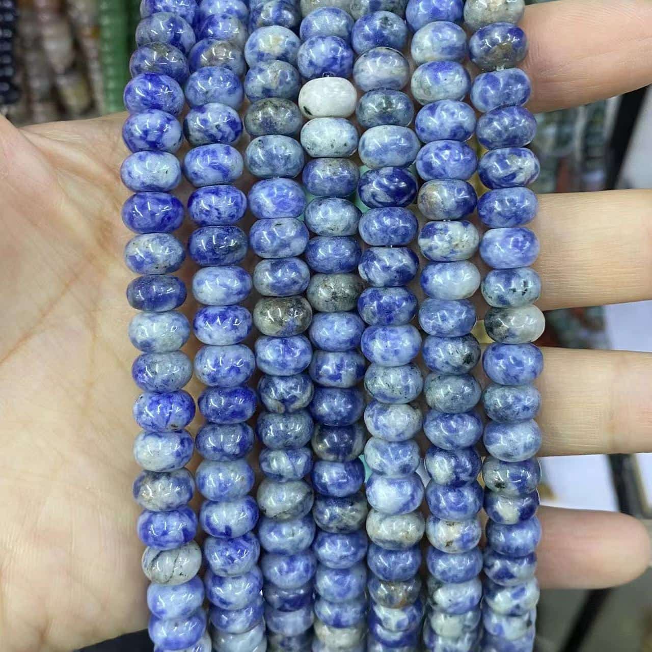 Round Rondelle Beads 2x4mm 4x6mm 5x8mm Quartz/Jasper/Agate