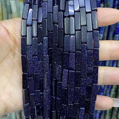 Square Tube Beads 4x13mm Quartz/Jasper/Agate/Crystal