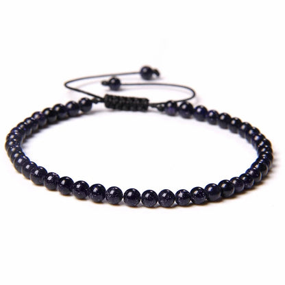 Beads Bracelet Adjustable Rope String Braided Bracelets 4mm 6mm 8mm