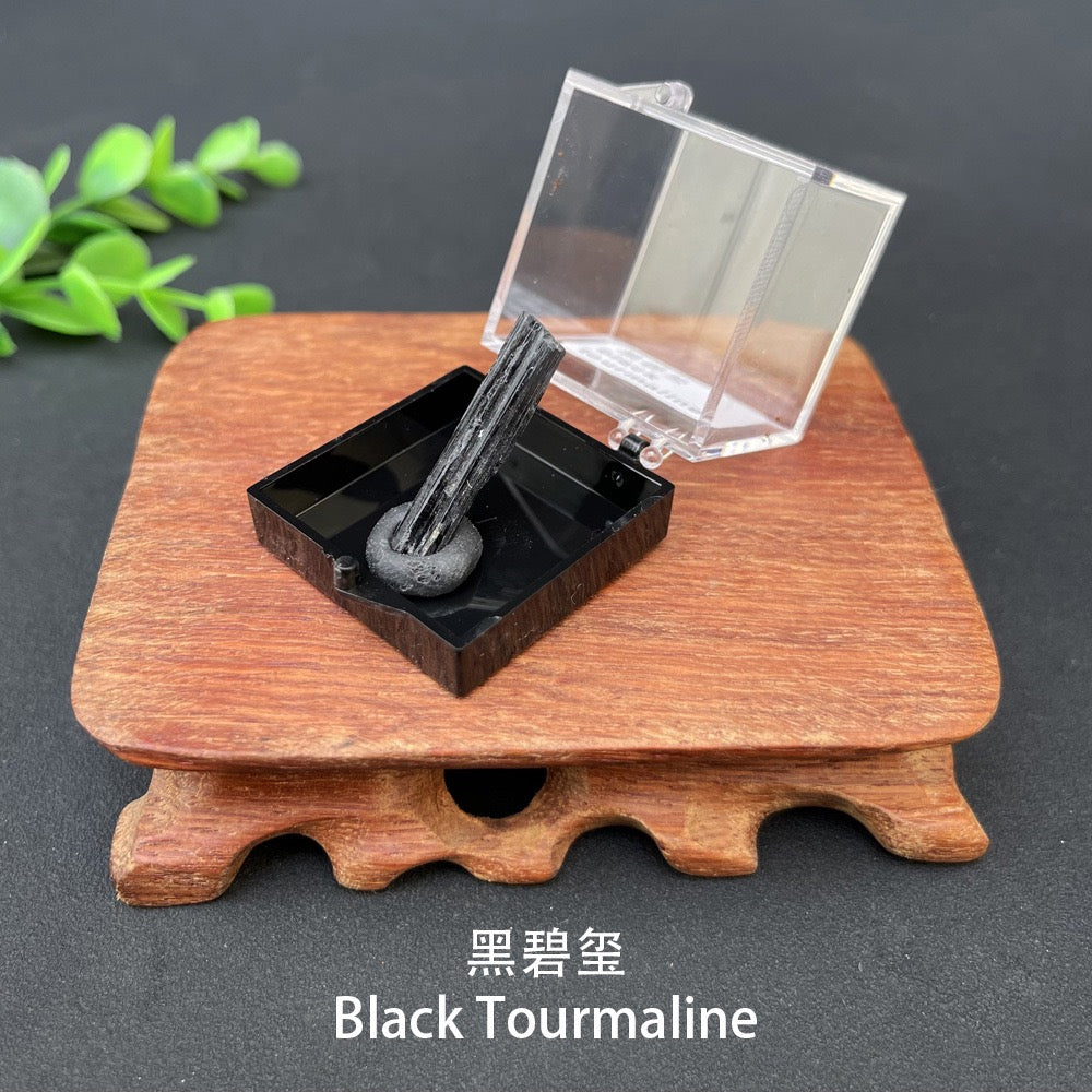 Micro Mineral Box Raw Crystal GemstoneCollection Box