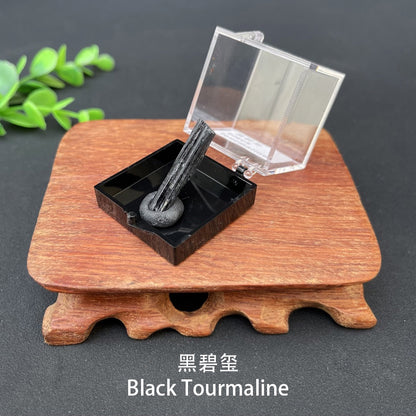Micro Mineral Box Raw Crystal GemstoneCollection Box