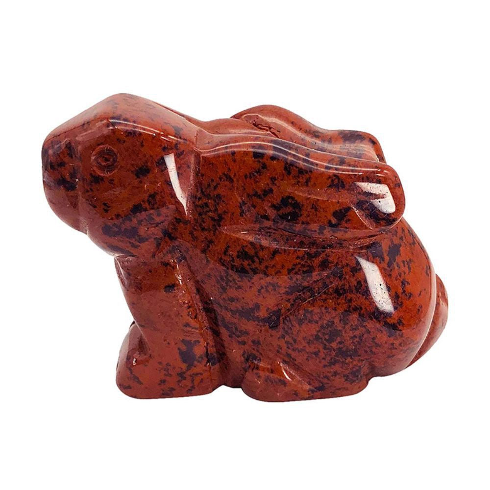 Rabbit Statue Hand Carved Animal Figurine