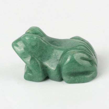 Frog Statue Hand Carved Animal Figurine