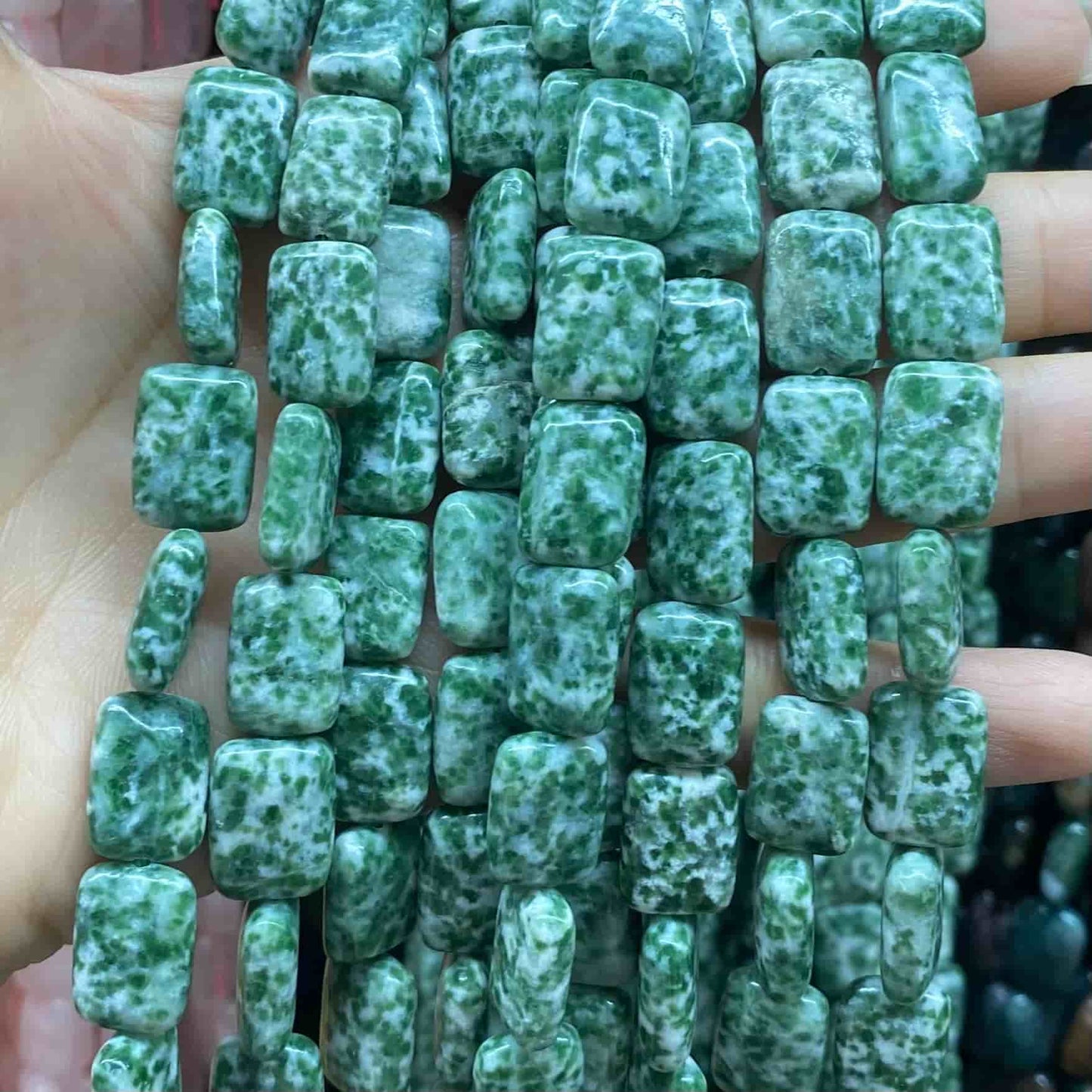 Smooth Rectangle Beads 10x14mm Quartz/Jasper/Agate/Crystal